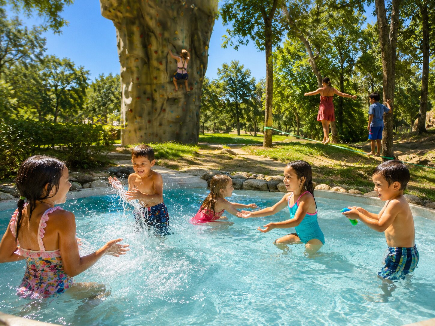 Atividades de verão e piscina